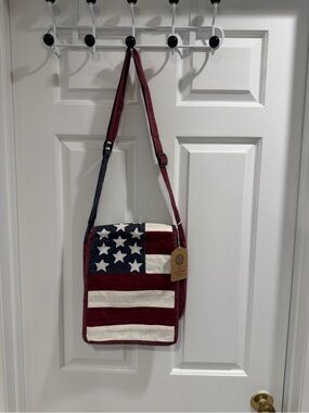 NWT American Flag Patchwork Crossbody Bag - The Royal Collection